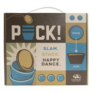 Puck slam stack happy dance board game
